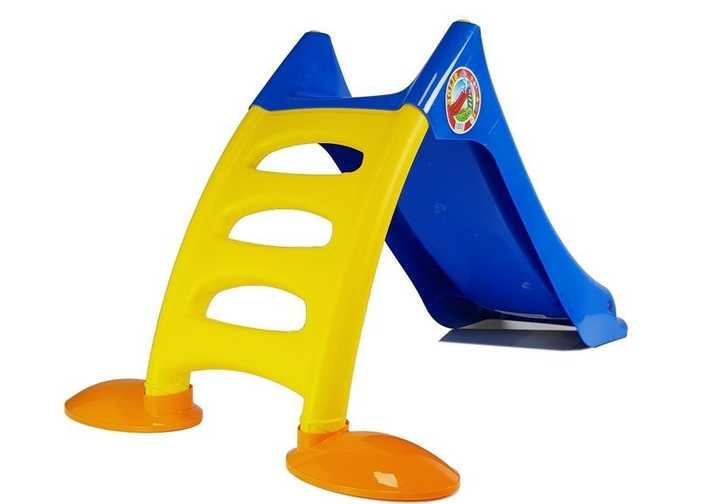 Zjeżdżalnia ogrodowa dla dzieci LEAN Toys 424 Niebiesko-żółta (5904204750592) - obraz 4