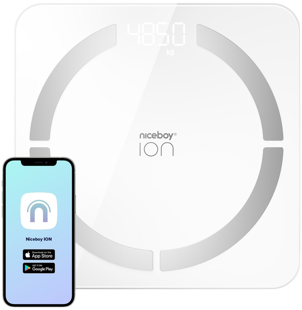 Ваги підлогові Niceboy ION SmartScale Білі - зображення 1