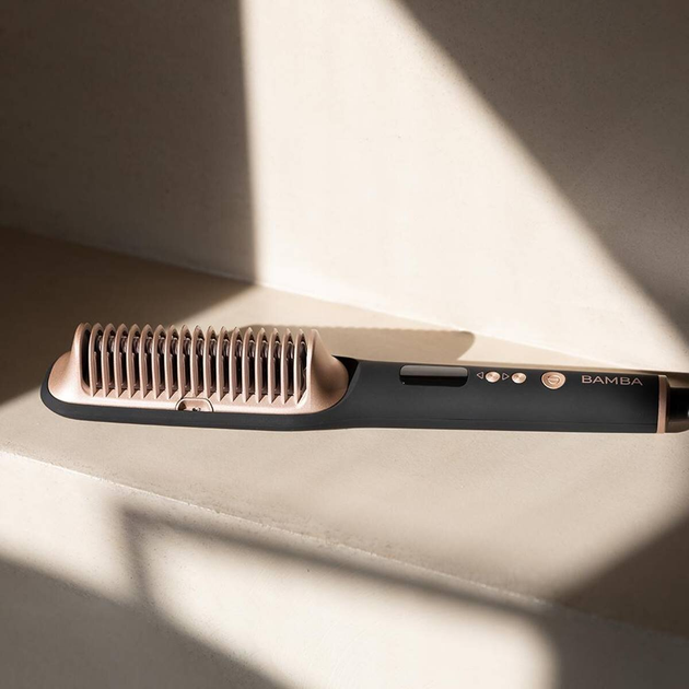 Щітка-випрямляч Cecotec InstantCare 1400 Excellence Brush Чорно-рожева - зображення 3