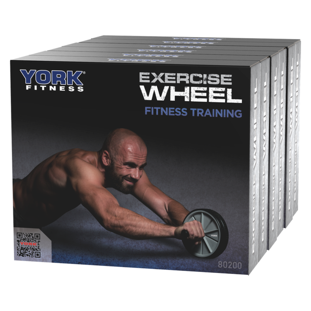 Ролик для преса York Fitness Exercise подвійний з ручками для тренування м'язів живота - Фото 2 Ролик для преса York Fitness Exercise подвійний з ручками для тренування м'язів живота - зображення 2