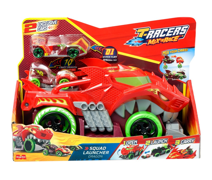 Zestaw zabawek Magic Box Toys Polska T‑racers dragon squad launcher (3590150) - obraz 1