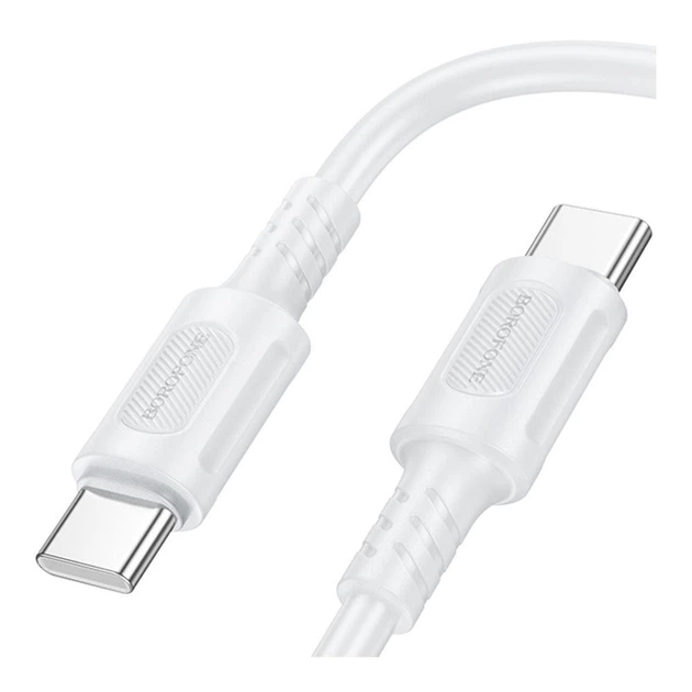 Кабель USB Borofone BX111, 60W, Type-C to Type-C, 1m, Белый - изображение 2