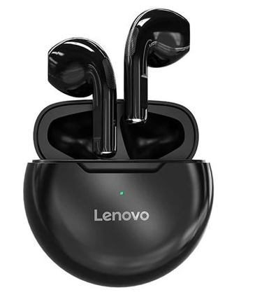 Бездротові навушники Lenovo HT38 black/ чорний - Фото 1 Бездротові навушники Lenovo HT38 black/ чорний - зображення 1