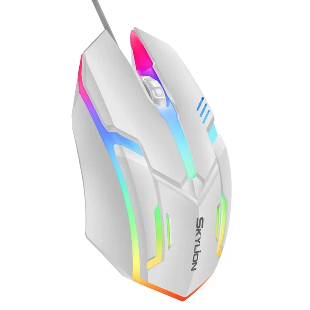 Дротова миша SKYLION F1 ігрова USB що світиться для ноутбука або комп'ютера - зображення 4