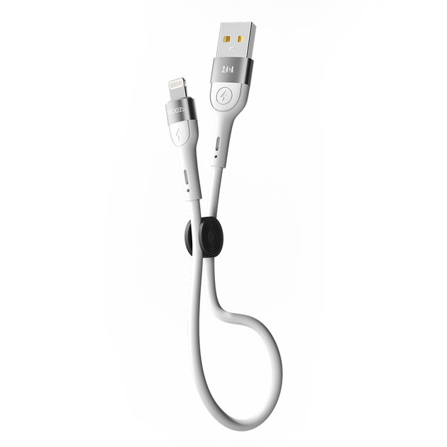 USB Ridea RC-XS51 X-Silicone Lightning 12W 0.25m Белый - зображення 4