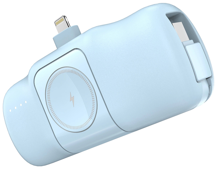 Powerbank Wozinsky WF16-YLS 5000mAh 15W Lightning Niebieski (WF16-YLS_BLU) - obraz 3