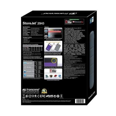 Внешний жесткий диск 2.5" 2TB Transcend (TS2TSJ25H3P) - изображение 5