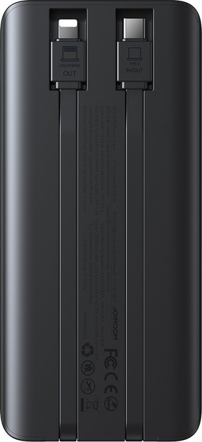 Powerbank JOYROOM 10000 mAh 22.5 W USB-C/Lightning Black (JR-PBF19) - obraz 3