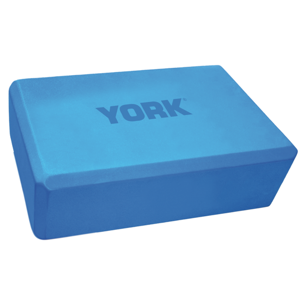 Блок для йоги York Fitness синий 23x15x7 5 см для растяжки йоги пилатеса - изображение 11