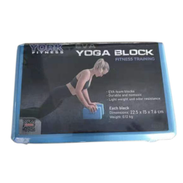 Блок для йоги York Fitness синий 23x15x7 5 см для растяжки йоги пилатеса - изображение 14