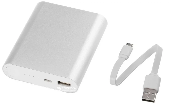 Повербанк 10400/4800mAh MI для смартфонів та планшетів Сріблястий 2173 - Фото 6 Повербанк 10400/4800mAh MI для смартфонів та планшетів Сріблястий 2173 - зображення 6