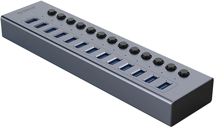 Hub USB Orico 13x USB-A 3.0 with switches (BT2U3-13AB) - obraz 2