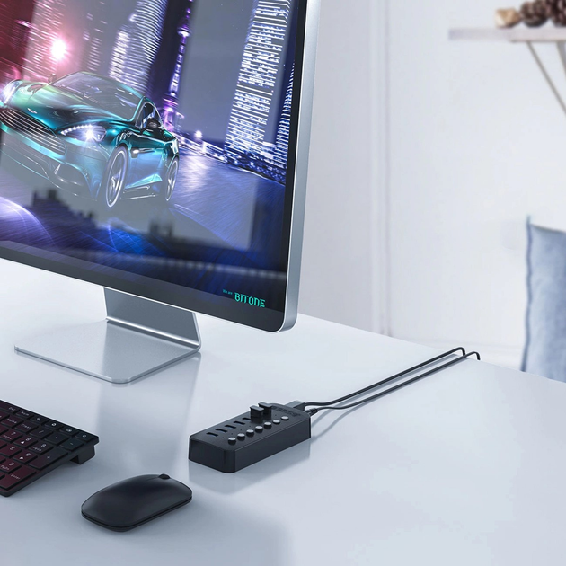 Hub USB Orico 13x USB-A 3.0 with switches (CT2U3-13AB) - obraz 4
