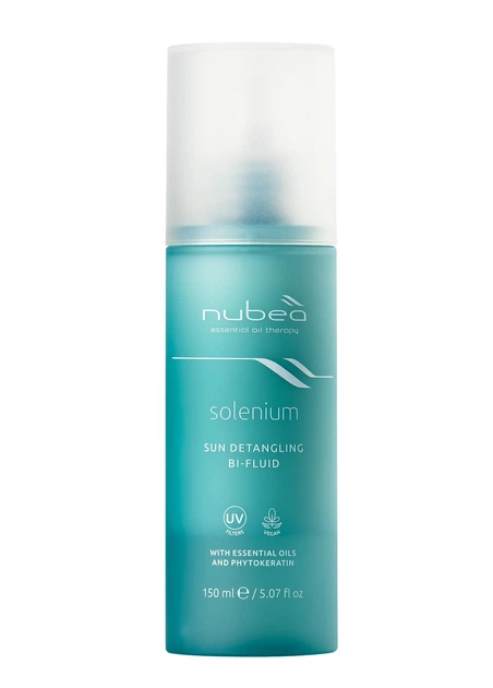 Двухфазный защитный разглаживающий флюид для волос Nubea Solenium Sun Detangling Bi-Fluid 150 мл - изображение 2