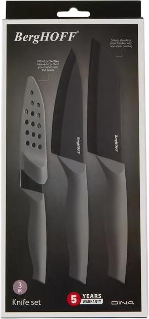 Zestaw noży BergHOFF Vector 3 elementy (5413821380513) - obraz 6