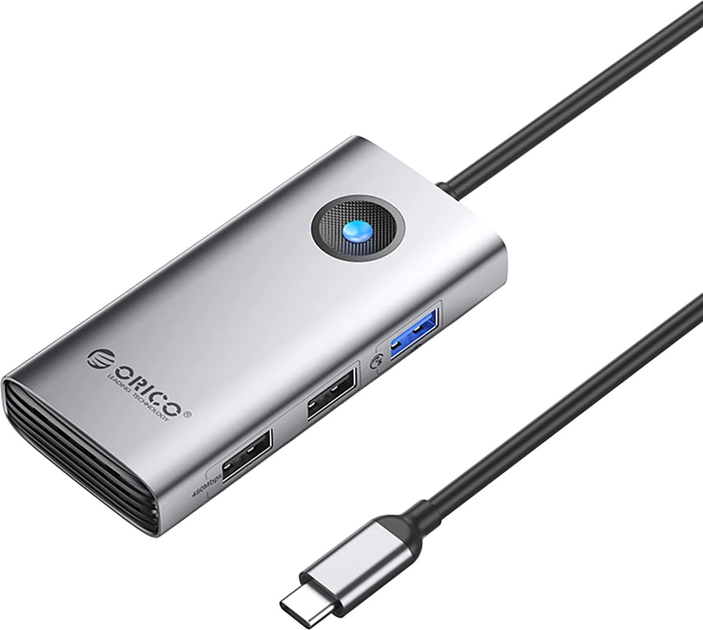 Hub USB Orico Docking Station 1x USB-A 3.0 + 2x USB-A 2.0 + 1x USB-C PD + 1x HDMI (PW11-5P) - obraz 1