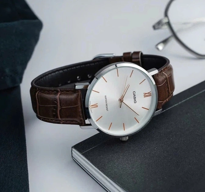Чоловічий годинник Casio MTP-VT01L-7B2 - Фото 2 Чоловічий годинник Casio MTP-VT01L-7B2 - зображення 2