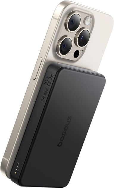 УМБ Baseus Airpow 2 MagSafe 10000 мА*ч 22.5 Вт Black (6932172676995) - зображення 6