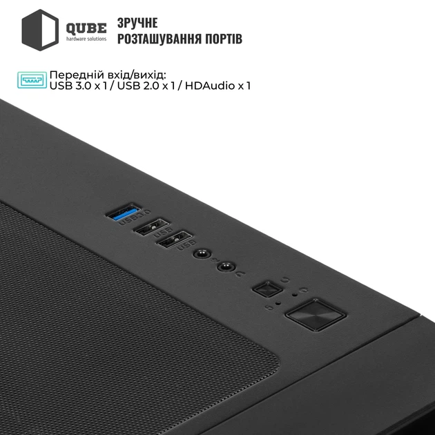 Корпус Qube MIRAGE 7ARGB BTF Black (MIRAGE_GBNU3) - зображення 5