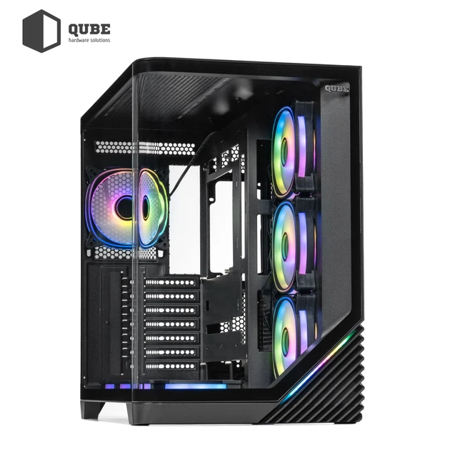 Корпус Qube MIRAGE 7ARGB BTF Black (MIRAGE_GBNU3) - зображення 7
