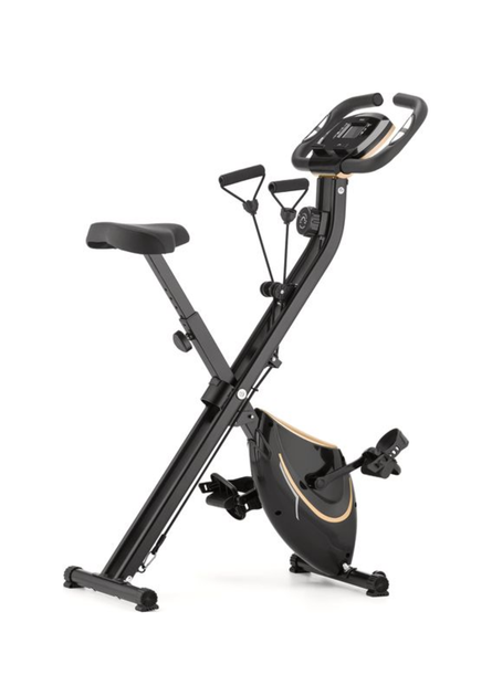 Велотренажер складной Gymtek FX600 золотой с эспандерами до 120 кг - изображение 7