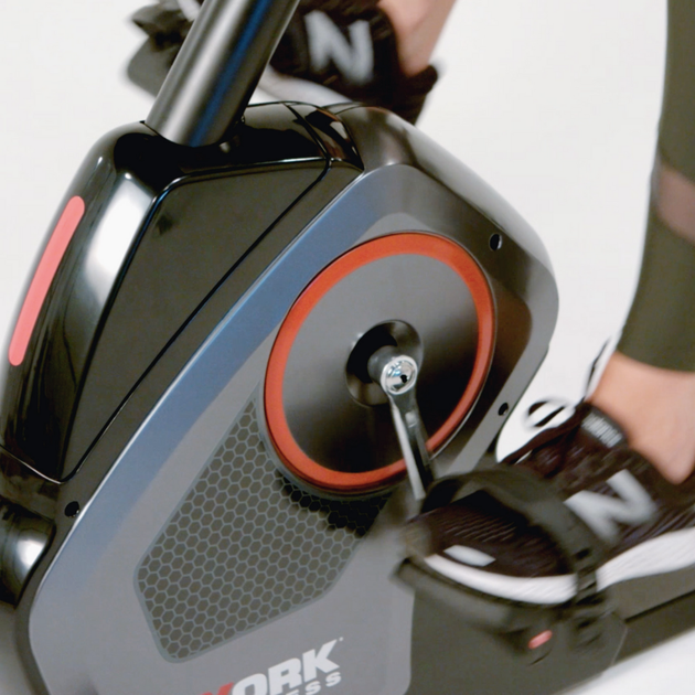 Велотренажер горизонтальний York Fitness RB420 Recumbent до 150 кг Bluetooth - зображення 4