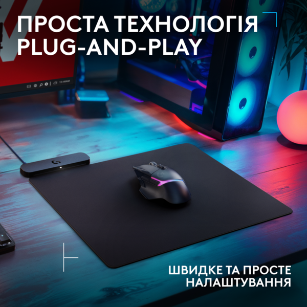 Килимок для мишi Logitech G Powerplay 2 (L947-000003) - Фото 3 Килимок для мишi Logitech G Powerplay 2 (L947-000003) - зображення 3