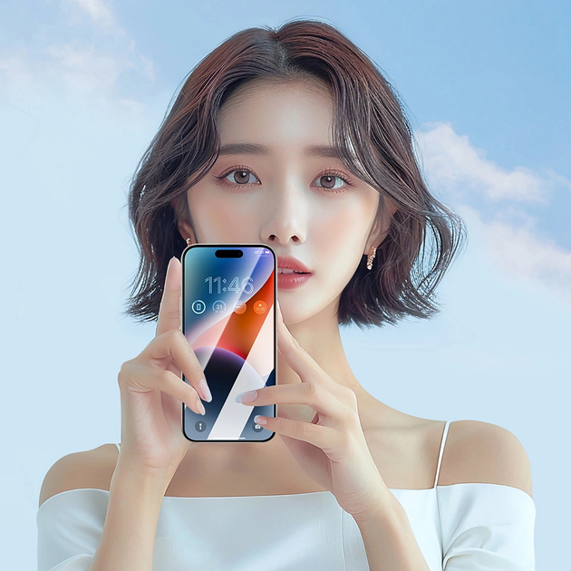 Захисне скло JOYROOM JR-MAR0316 з антибліковим покриттям для iPhone 16 Pro (6956116734404) - зображення 8