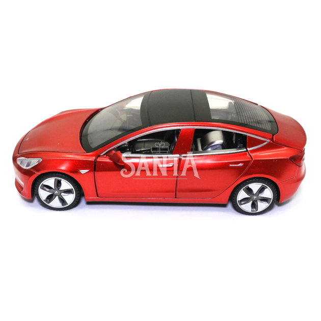 Машинка металлическая Tesla «AutoExpert» Тесла красный звук свет 15*5*7 см (12803W) - зображення 3