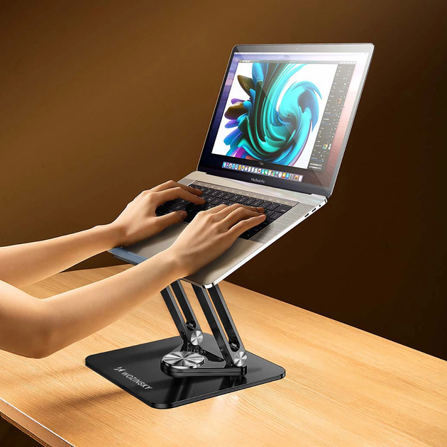 Podstawka pod laptopa Wozinsky WRS-CPY84SB 360 Black (5907769364600) + Podstawka do smartfona gratis! - obraz 11