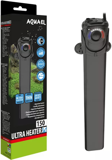 Нагрівач для акваріума Aquael Ultra Heater Day & Night 150 Вт (5905546335959) - зображення 1