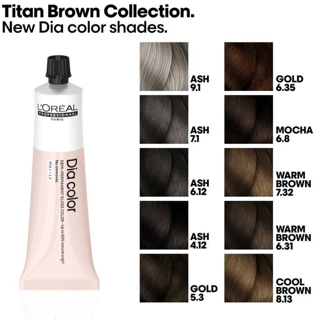 Фарба для волосся L’Oreal Professionnel Paris Dia Color 6.8 Mokka без аміаку 60 мл (3474637266189) - зображення 5