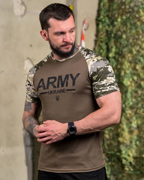 Футболка з принтом Army піксель розмір M - изображение 3