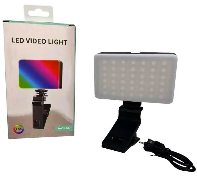 Лампа акумуляторна світлодіодна RGB накамерна AY-96JCCP RGB - изображение 10