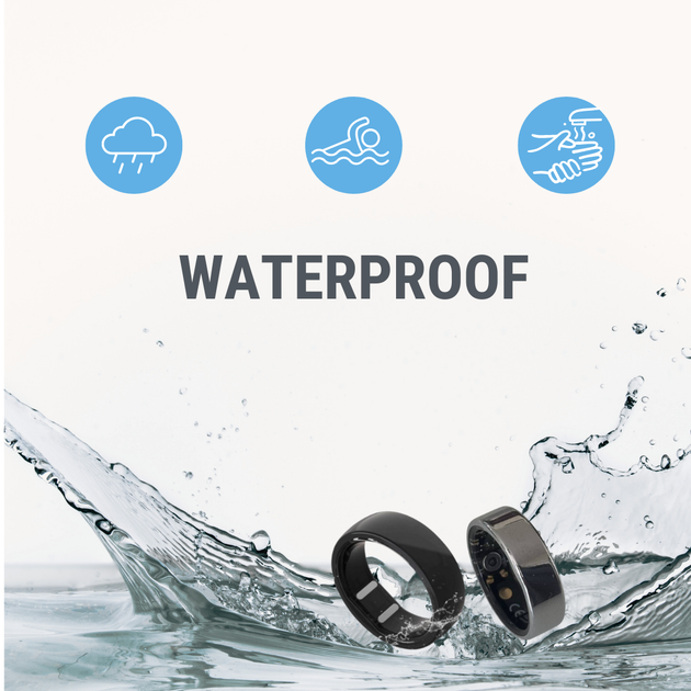 Smart Ring SV2 –Моніторинг Цукру, Тиску, Кисню та Контроль Сну та Активності, Розмір 11(20.7 мм),чорний - зображення 5