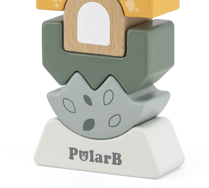 Drewniana piramidka Viga PolarB Wieża 44070 (6971608440700) - obraz 4