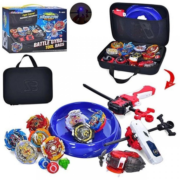 Игровой набор Бейблейд - 8 волчков Beyblade 1688 - Фото 1 Игровой набор Бейблейд - 8 волчков Beyblade 1688 - изображение 1