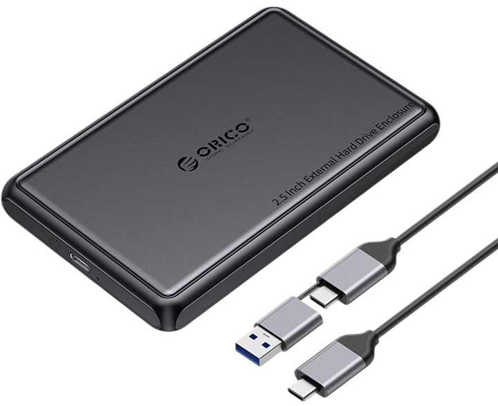 Obudowa dysku Orico DDL25-C3 2.5" HDD/SSD USB-C (6942227137890) - obraz 1