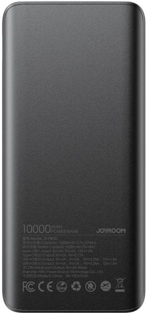 Powerbank JOYROOM JR-PBF20 10000 mAh 25 W Black (6956116717452) - obraz 4