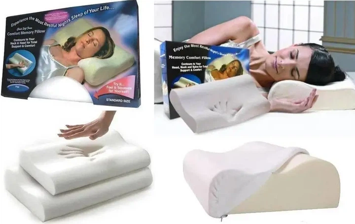 Ортопедична подушка з пам'яттю Memory pillow - Фото 1 Ортопедична подушка з пам'яттю Memory pillow - изображение 1