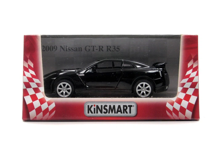Модель металева KINSMART NISSAN GT-R R35 2009 чорний - зображення 8