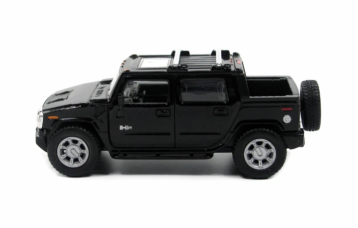 Модель металева KINSMART HUMMER H2 SUT 2005 пікап чорний - Фото 2 Модель металева KINSMART HUMMER H2 SUT 2005 пікап чорний - зображення 2