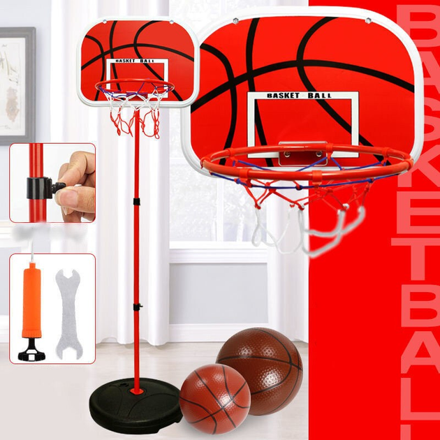Zestaw do gry w koszykówkę dla dzieci LEAN Toys 139 cm (5905991027034) - obraz 3