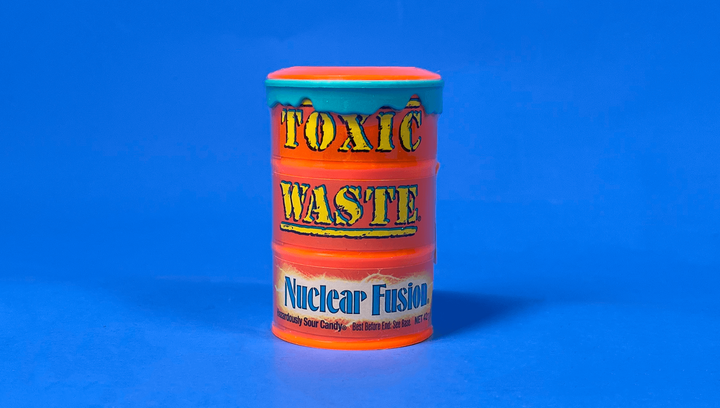 Набор Конфеты 4шт Toxic Waste Orange Nuclear Fusion Sour Candy 42g - изображение 2