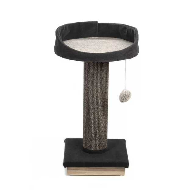 Drapak dla kota Comfy ALEX z półką + piłka na sznurku 67.5 cm szary (5905546338967) - obraz 2