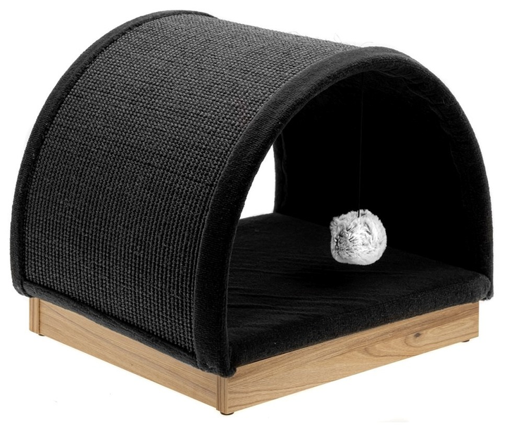 Кігтеточка для кота Comfy HALF MOON II 35 x 60 см графіт (5905546338813) - зображення 1