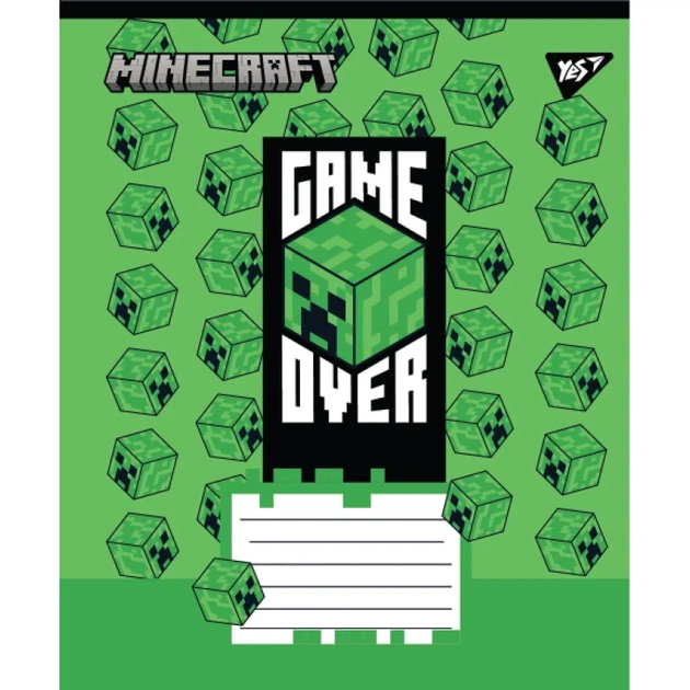 Зошит учнівський YES Minecraft Walls 767569 24 арк. Різнокольоровий shop (4823092291677) - Фото 1 Зошит учнівський YES Minecraft Walls 767569 24 арк. Різнокольоровий shop (4823092291677) - зображення 1