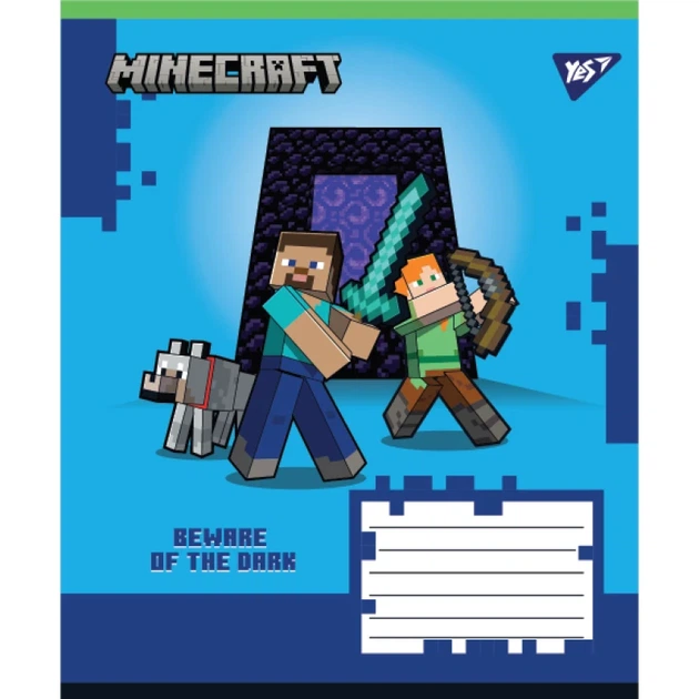 Зошит учнівський YES Minecraft Walls 767569 24 арк. Різнокольоровий shop (4823092291677) - Фото 3 Зошит учнівський YES Minecraft Walls 767569 24 арк. Різнокольоровий shop (4823092291677) - зображення 3