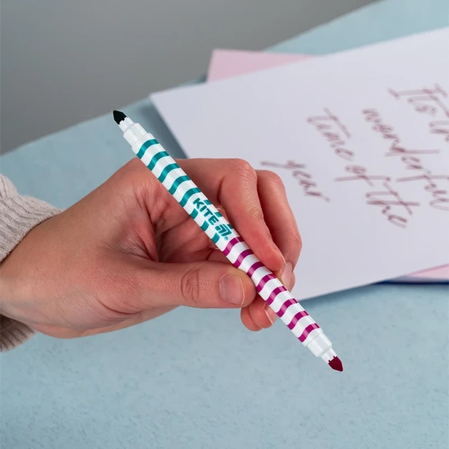 Фломастеры двусторонние Creative Kite K-1151 12 шт. 24 цвета shop (4063276225795) - Фото 3 Фломастеры двусторонние Creative Kite K-1151 12 шт. 24 цвета shop (4063276225795) - изображение 3
