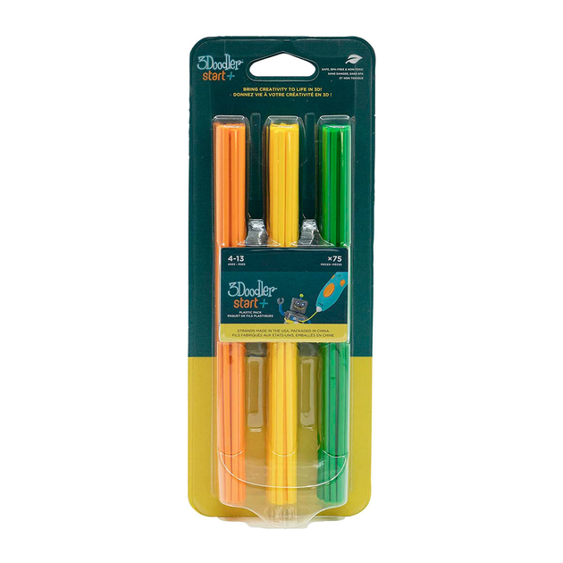Набор стержней для 3D-ручки Микс 3Doodler Start 3DS-ECO-MIX2-75 75 шт. Оранжевый, желтый, зеленый shop (0070006634295) - Фото 2 Набор стержней для 3D-ручки Микс 3Doodler Start 3DS-ECO-MIX2-75 75 шт. Оранжевый, желтый, зеленый shop (0070006634295) - изображение 2